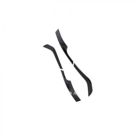 Carbon Fiber 4X Rearview Mirror Stripe Cover Trim For Volkswagen ID.4 2021 2022