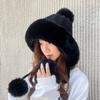 Thickened Beanies Cap Coldproof Ear Protection Hat Fashion Knitted Plush Hat  for Women Girls