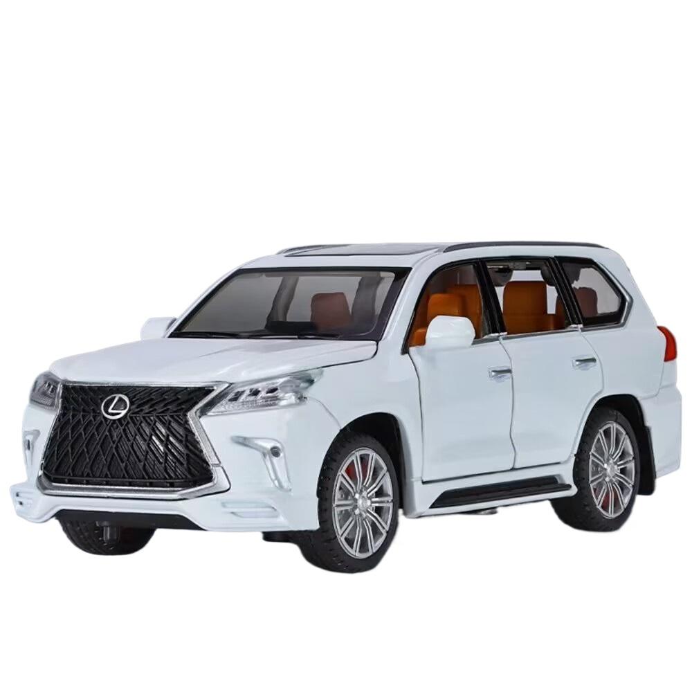 1/32 Lexus LX570 SUV Alloy Car Model Diecasts Metal Off-road Vehicles Car Model Sound and Light Simulation Kids Toys Gift