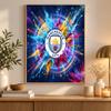 Manchester City Diamond Painting Kit 5D Full Drill DIY Diamond Mosaic Wall Art Home Decor
