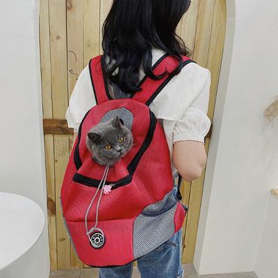 Double Shoulder Portable Travel Pet Backpack, Breathable Dog Bag, Outdoor Dog Backpack, Pet Supplies