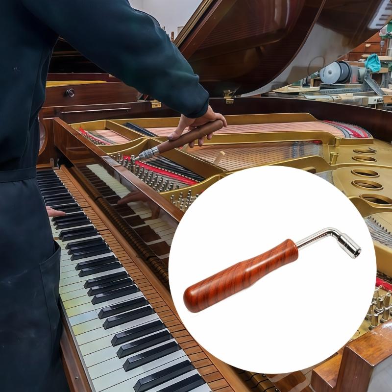 Pack Of 2 Professional Octagonal Piano Correction Wrench Tools For Piano And Guzheng Made Of Durable Stainless Steel And ABS