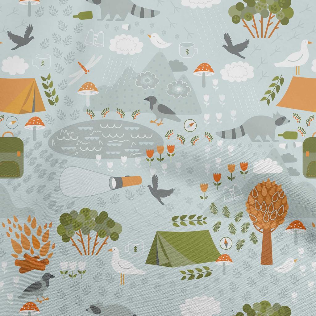 oneOone Cotton Poplin Dusty Green Fabric Kids  Dress Material Fabric Print Fabric By The Yard 42 Inch