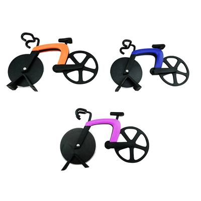 Fahrrad PizzaSchneider Rad Edelstahl Kunststoff Fahrrad Rolle Pizza Chopper Schneider Küchenhelfer