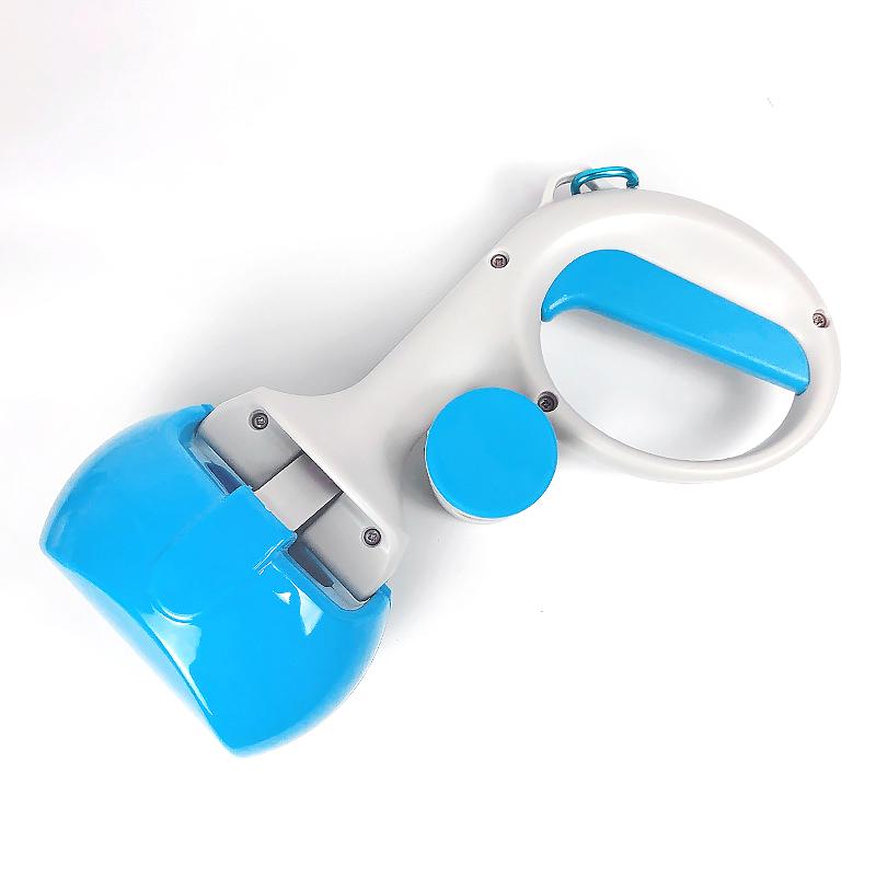 Pet Pooper Picker 2 in 1 Multipurpose Cleaning Tool Portable Dog Pooper Scooper for Cats Dogs Pets Blue