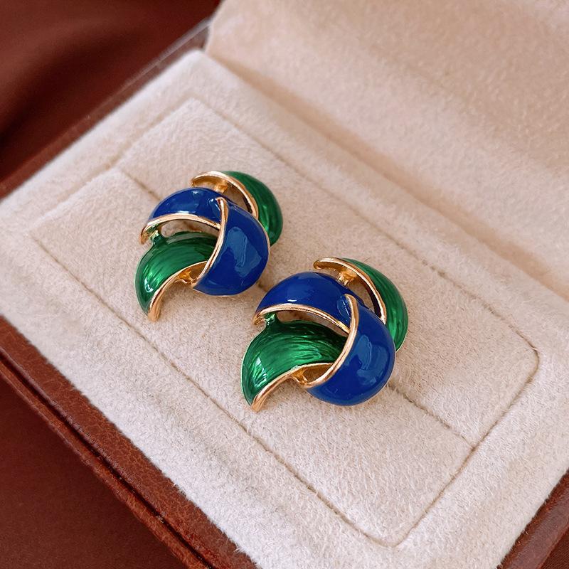 

Діамантові сережки-цвяшки Ретро Легкий Люкс Високоякісні сережки-пусети Нішеві Ретро сережки Жіночі