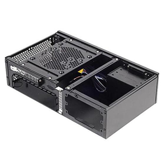 Silver Stone SilverStone HTPC case that combines space saving and expandability Japanese Black [Milo Series] Mini-ITX SST-ML05B [Official distributor]