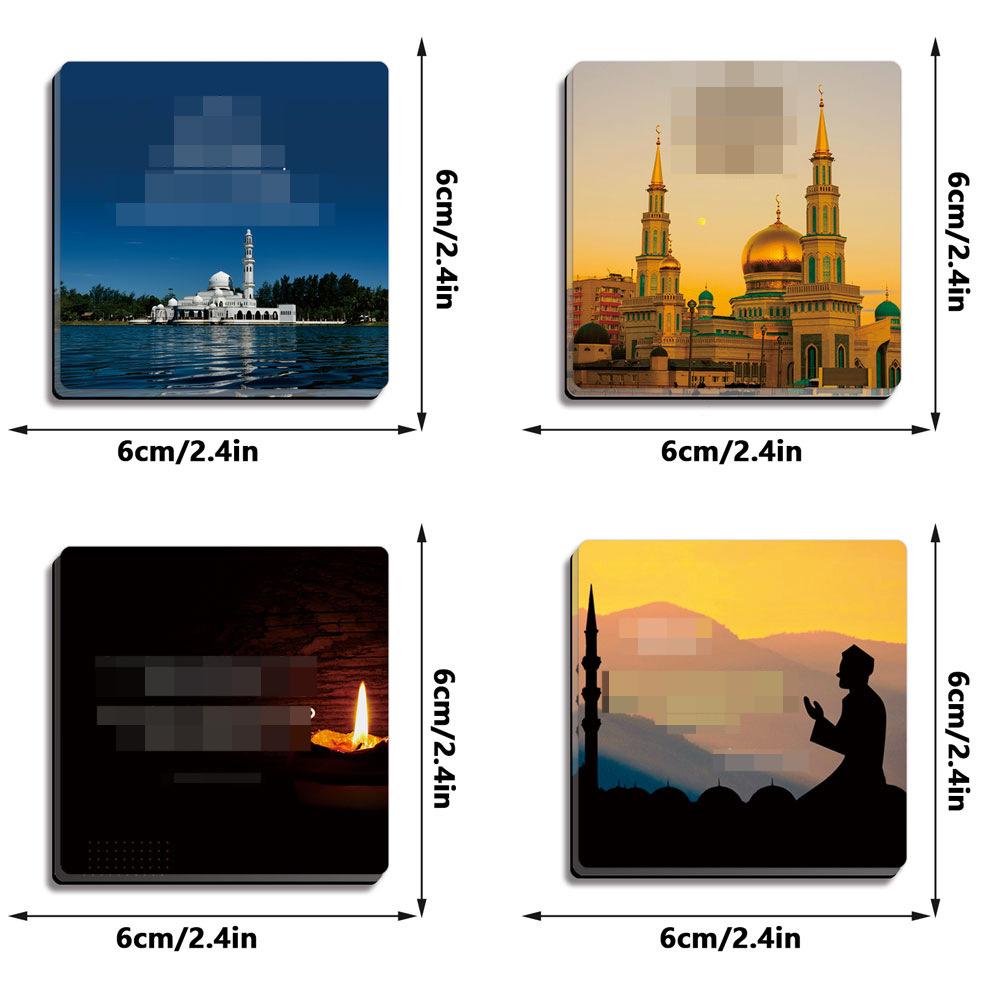 TYCT032-040 Creative Acrylic Magnetic Refrigerator Sticker - Holiday Home Decoration with Magnetic Buckle and Particle Design