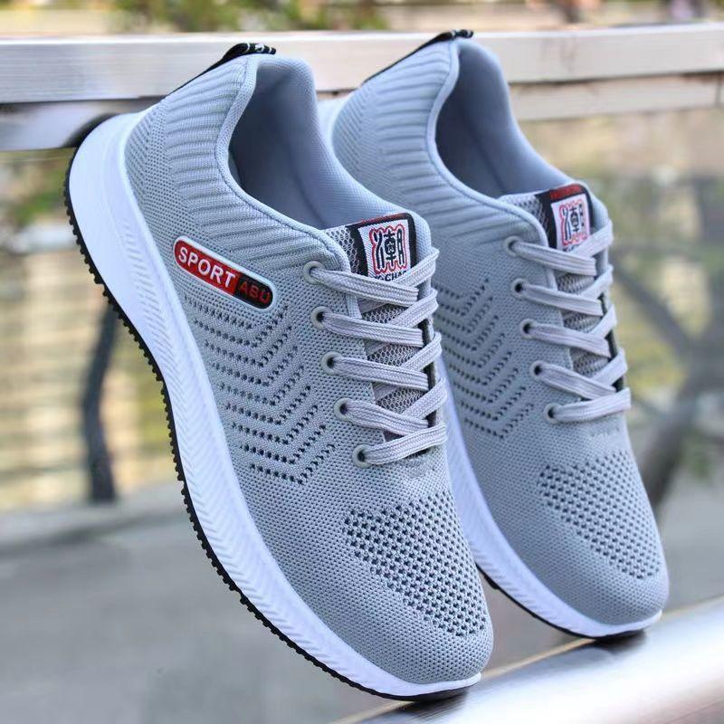 Spring and summer new men's shoes, walking sports shoes, lightweight soft-soled sports and leisure shoes, non-slip men's wear-resistant work shoes men