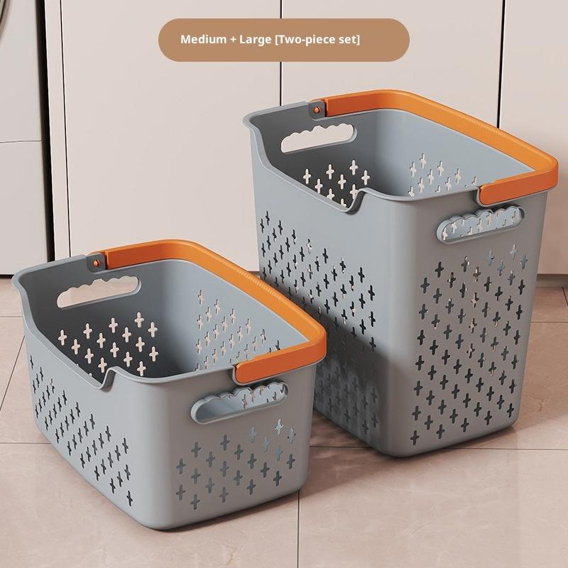 Large Capacity Clothes Basket Household Laundry Basket Bedroom Bathroom Storage Basket.