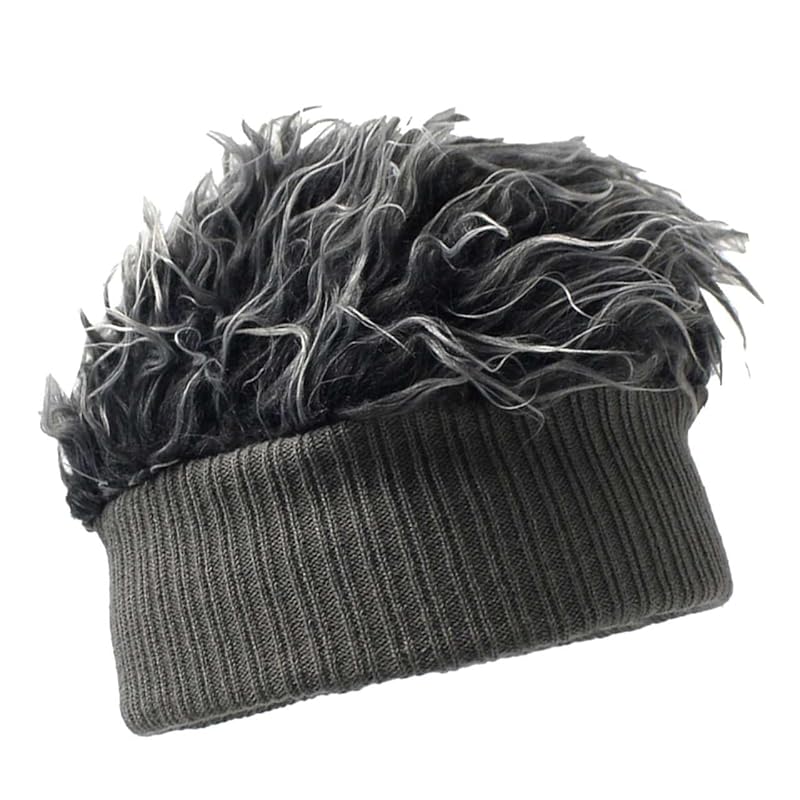 

[Buzz selection] knit hat hat fur design outdoor free size skiing men s ladies CAP958 (gray)