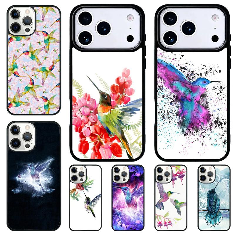 Hummingbird soft Phone Case for iPhone 17 Air 16 15 11 12 14 13 Pro Max Shockproof Cover