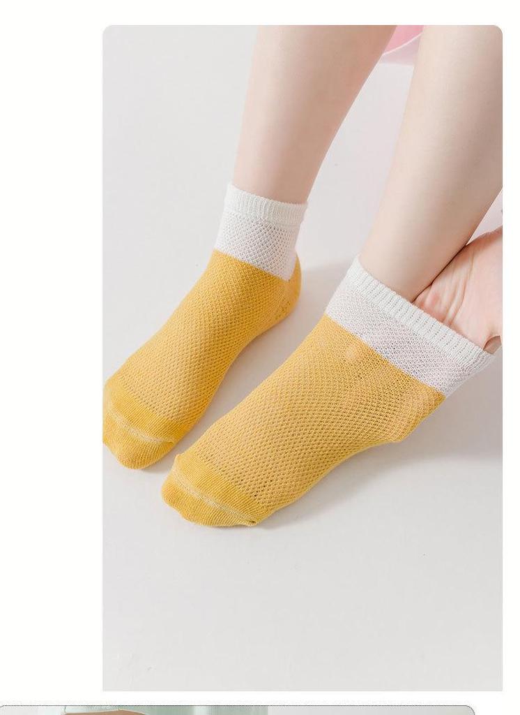 Summer Thin Cotton Mesh Socks for Boys and Girls - Short Baby Socks for Spring and Summer