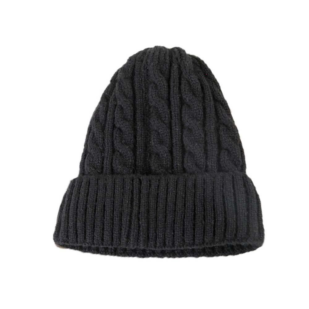 Trendy Twists Knitted Hat Elastic Woolen Hat Versatile Winter Pullover Cap  Outdoor