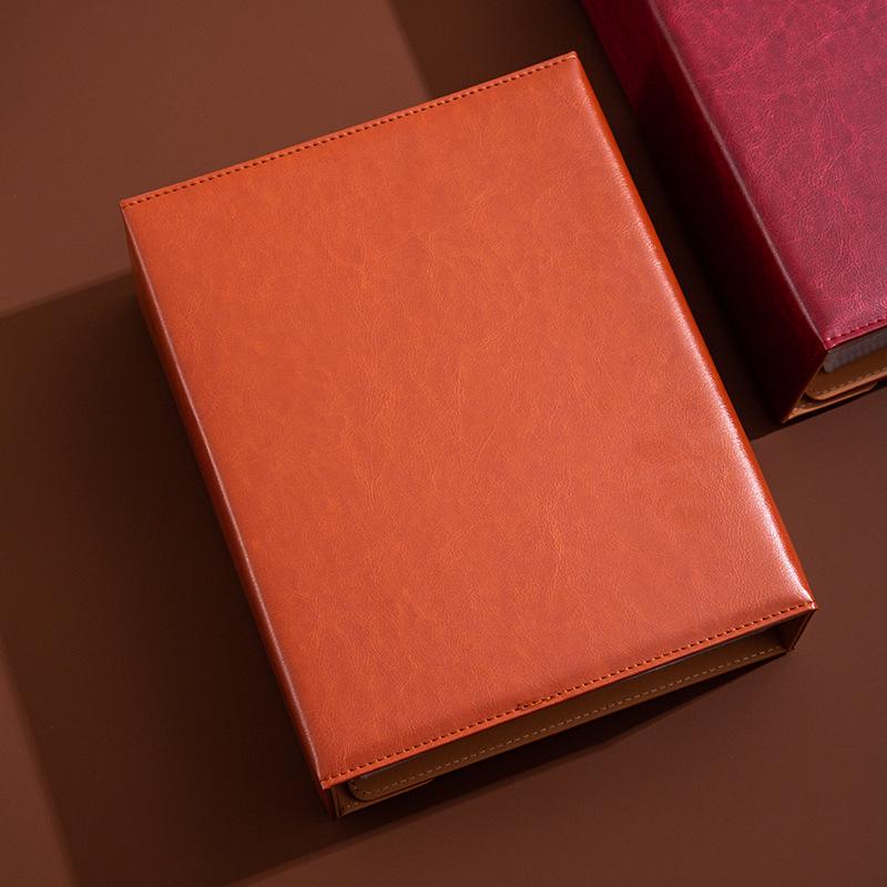 Waterproof Leather Password Lock Cash Storage Book for Paper Money, New Model, Three-Fold Design