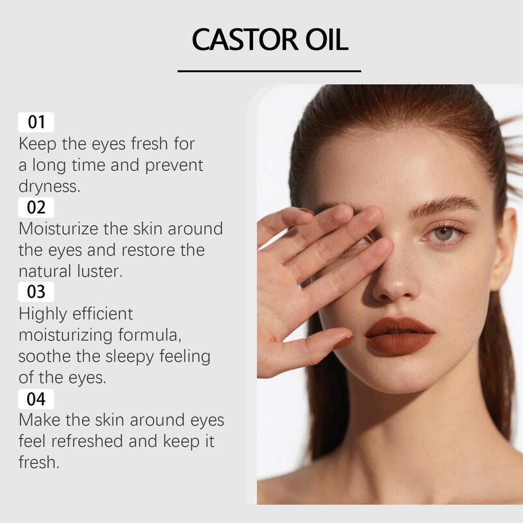 OUHOE Roll-on z olejkiem eterycznym pod oczy - Nawilża i odżywia skórę wokół oczu, Redukuje cienie pod oczami, Rozjaśnia i ujędrnia okolicę oczu, Odpowiedni dla oczu, 10ml