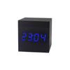 Wood Clock Creative Electronic Clock Square Digital Clock Mini Small Alarm Clock Thermometer Bedside Clock