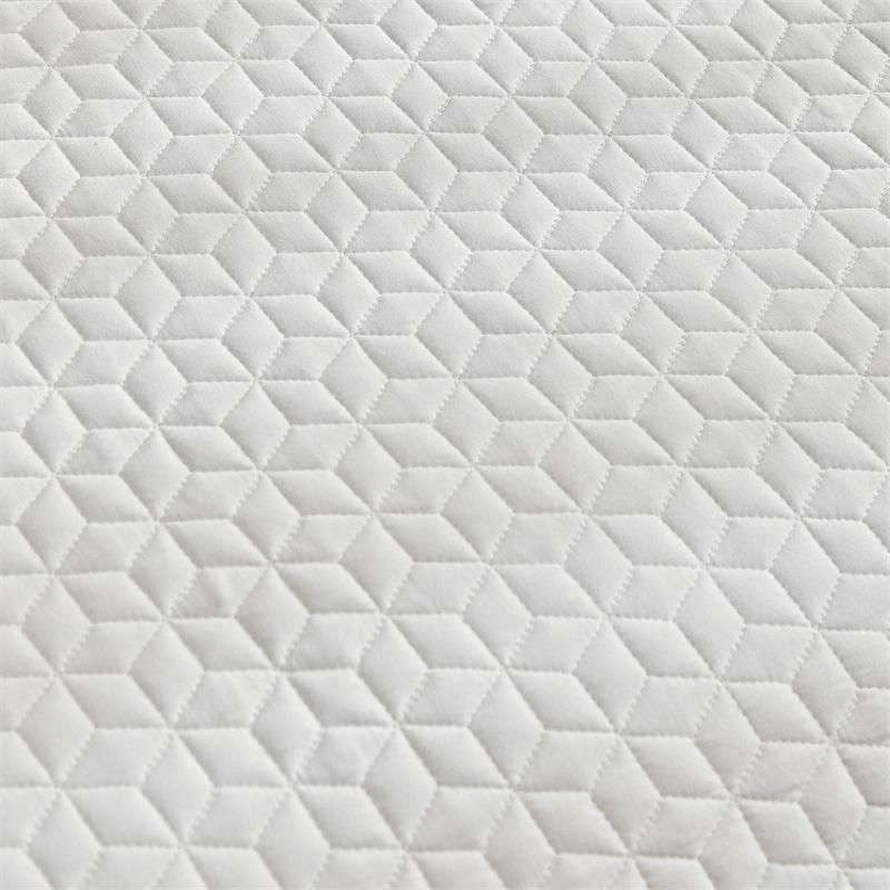 1pc Bedspread+ Pillowcase 3pcs Set Solid Color Ultrasonic Quilted Bedsheet Gentle Breathable Blanket for Home Decoration