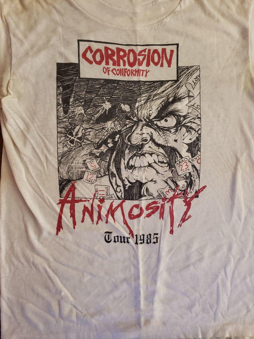 Corrosion of Conformity Музыка для влюбленных Белая футболка Топы Футболка Хлопок 2XL