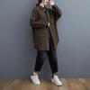 Plaid Shirt Women's Autumn New Long-sleeved Loose Jacket Mid-length Top