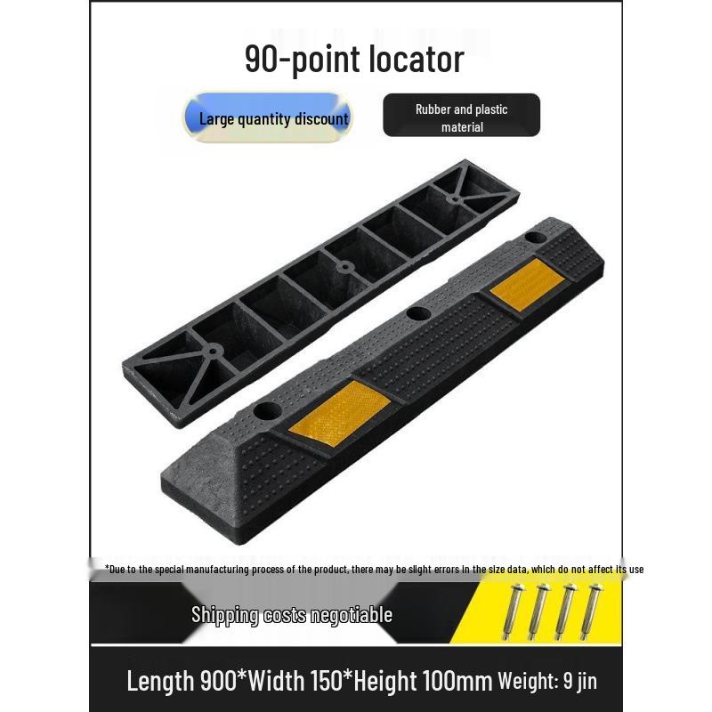 Rubber-Plastic Double Wheel Stopper Parking Device