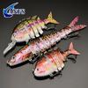 3pcs Sinking Multi-section Bionic Lure,Artificial Bait for Bass, , Striped Bass, Salmon, Snook,Outdoor Angling Accessories