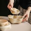Japanese Style Creative Ceramic Bowl Set Unique Shape Plate Tableware Gift Box for Home Restaurant