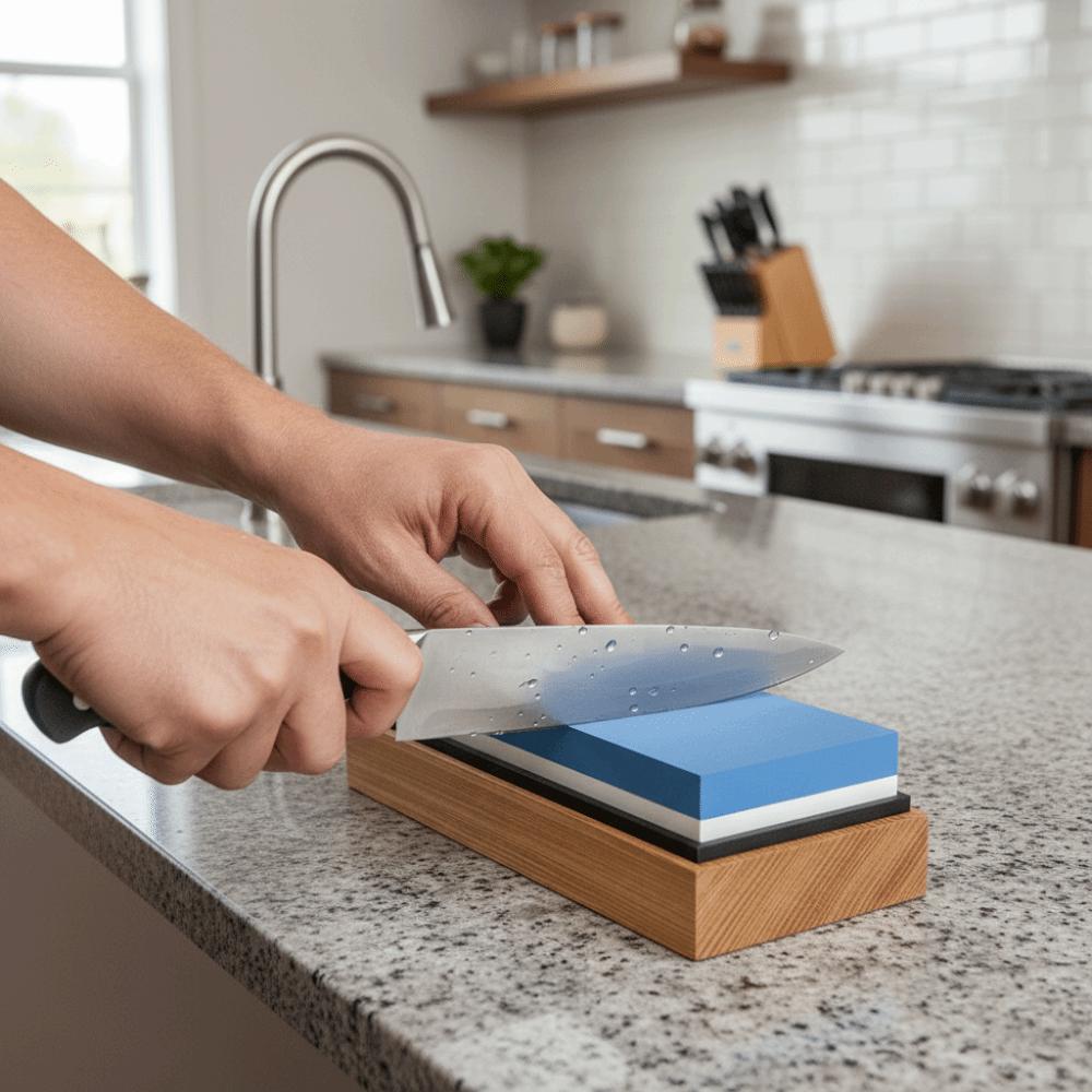 Grit 1000/6000 Whetstone Dual Side Professional Sharpener Kitchen Grinding Stone Kitchen Tool