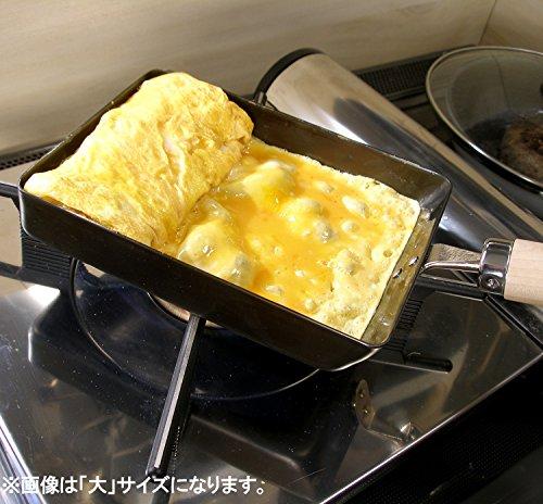 River Light Goku JAPAN Iron Tamagoyaki Frying Pan, Small, Iron Nitride Finish, Induction Compatible, Rust Resistant, Made in Japan, J1613