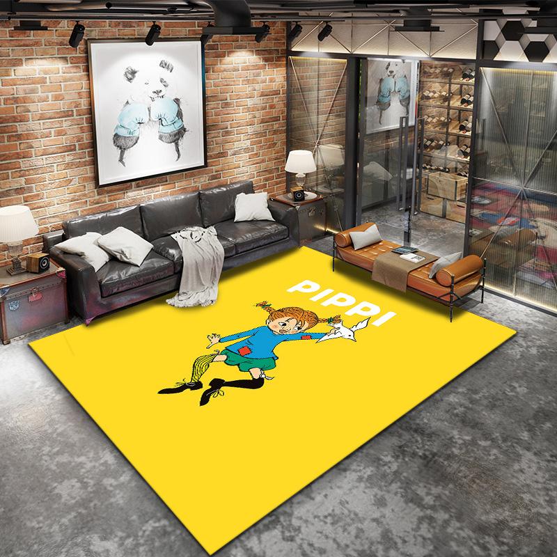 Pippi Carpet Rug For Living Room Bedroom Home Sofa Decoration Kids Play Nonslip Floor Mat