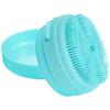 Silicone Bathing Brush Head Scrubber Portable Body Cleansing Tool with Soap Box for Adults Skin Friendly Easy To Use and