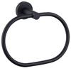 Towel Ring Black Stainless Steel Swivel Hand Towel Holder Kitchen Bathroom Accessories Home Storage Rail Space Saver Towel Rack