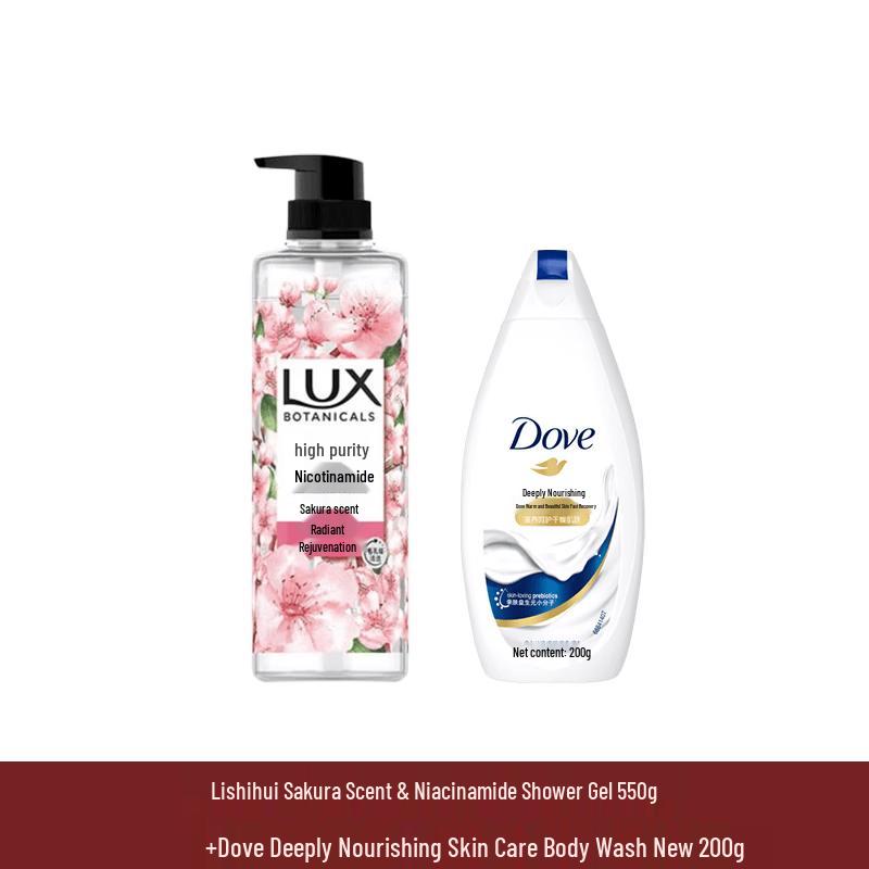 Набор гелей для душа Lux «Цветение вишни» и «Глубокое питание»
