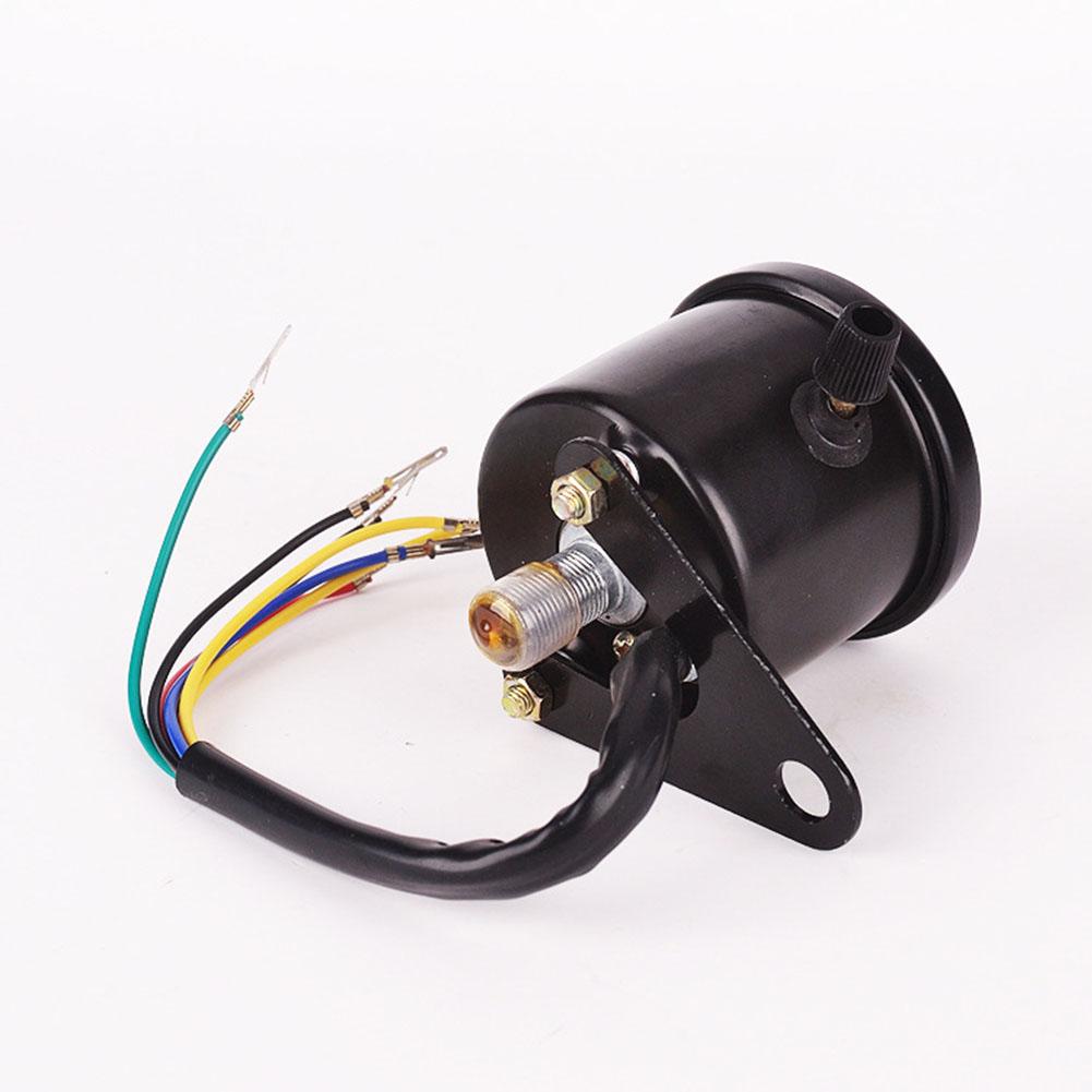 Motorcycle Digital Odometer Speedometer Gauge 160 km/h Max Speed LED Display Headlight Neutral Turn Signal Indicators Black