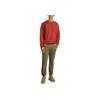 Timberland Round Neck Fleece Sweatshirt Men tops Burnt-Henna A69ZUEOD