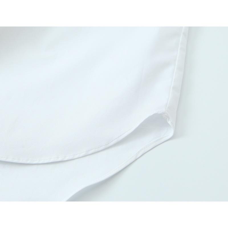 European & American Style 2026 Spring French Poplin Bow Tie Shirt