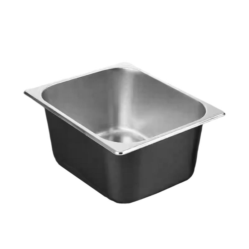 Rustproof Half Portion Container Stainless Steel Food Service Storage Pan Restaurant Table Tub for Commercial Kitchens