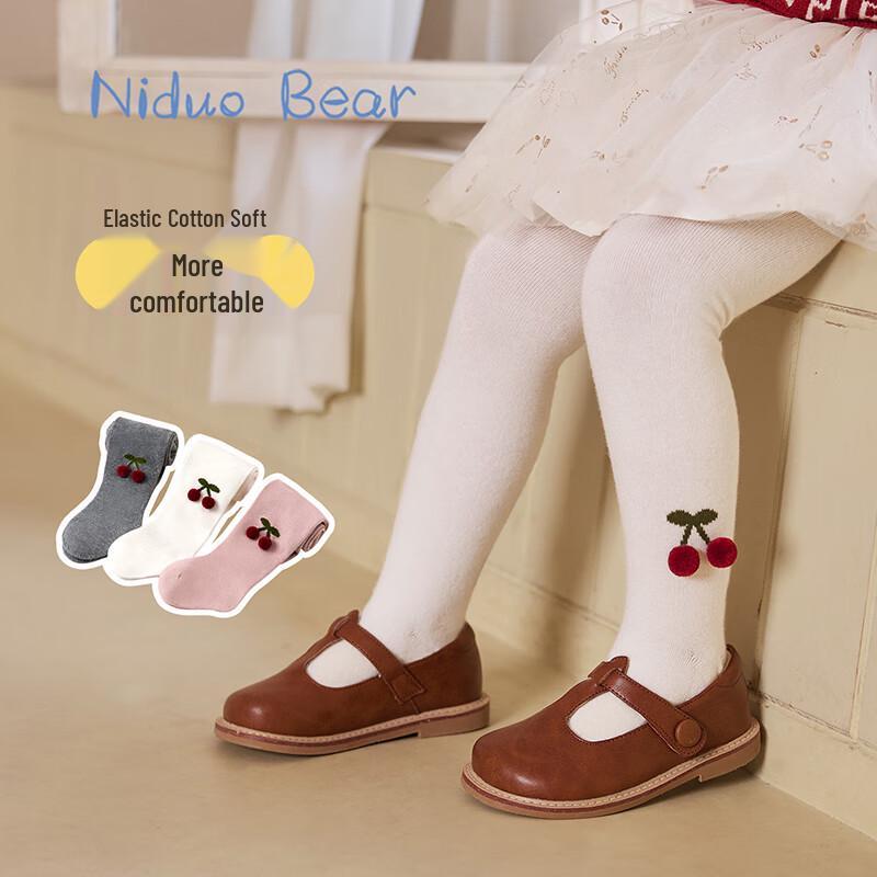 

Niduoxiong Girls Breathable Cherry Pattern Tights 4-6 Years