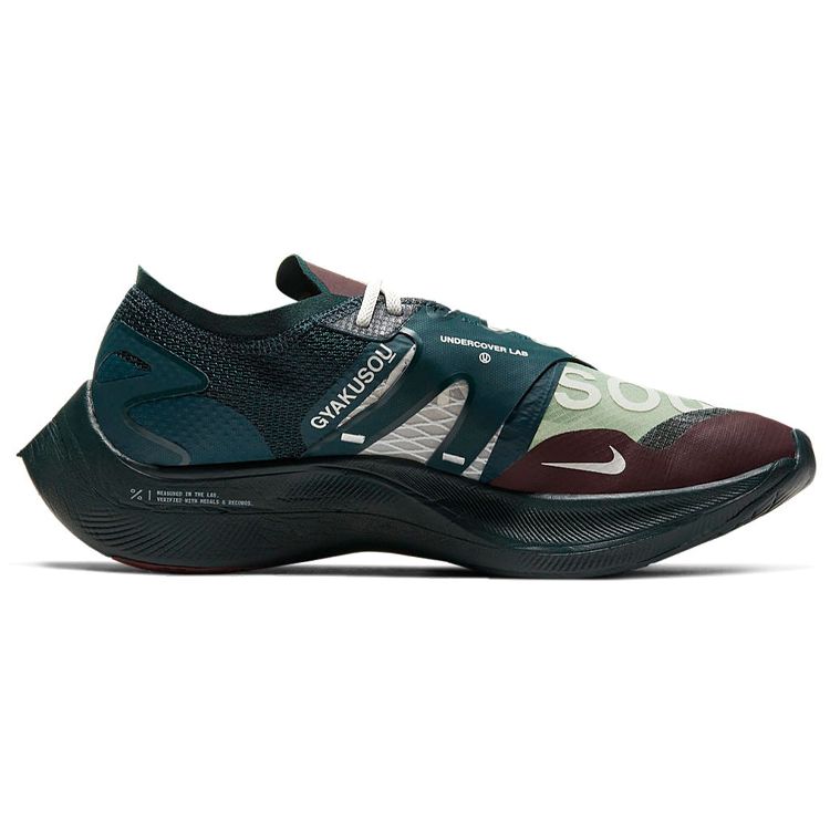 Gyakusou X Nike ZoomX Vaporfly NEXT% Midnight Spruce Burgundy Unisex Sneakers Green Deep-Burgundy CT4894-300