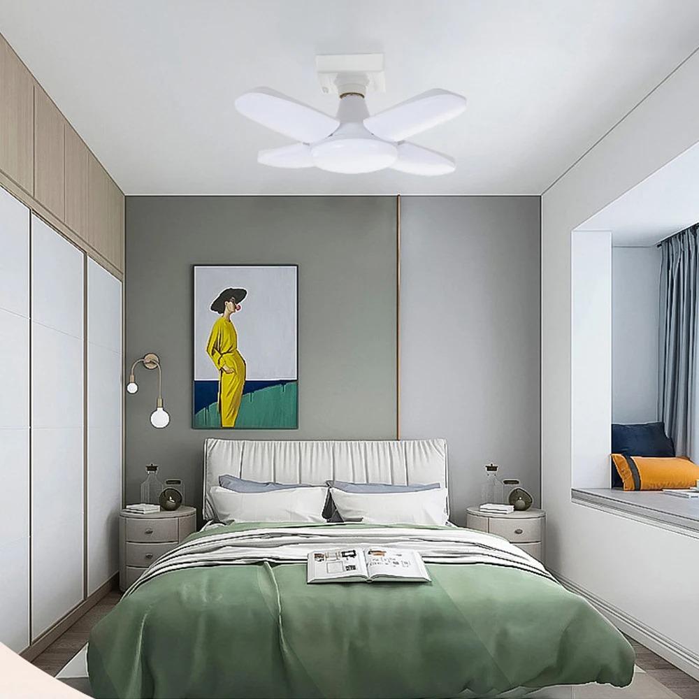 E27 LED Garage Light Deformable AC85-265V 28W 3800LM Ceiling Fixture Lights Workshop Lamp