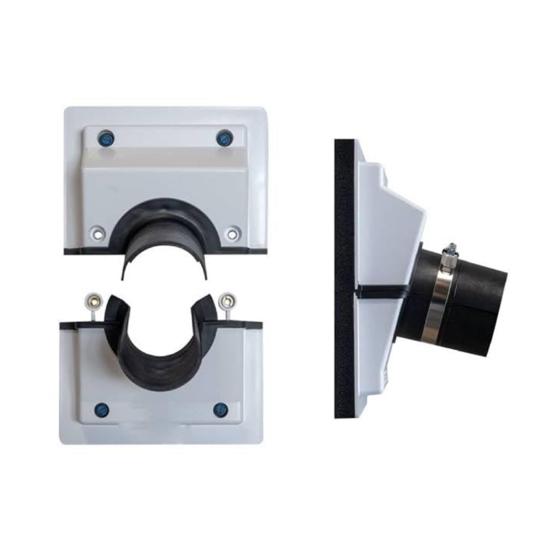 Split Cover Wall Sleeve Kit for AC Line Set Easy Install Wall Penetration Cover for Indoor Outdoor Air Conditioner Systems HVAC Line-Set Cover