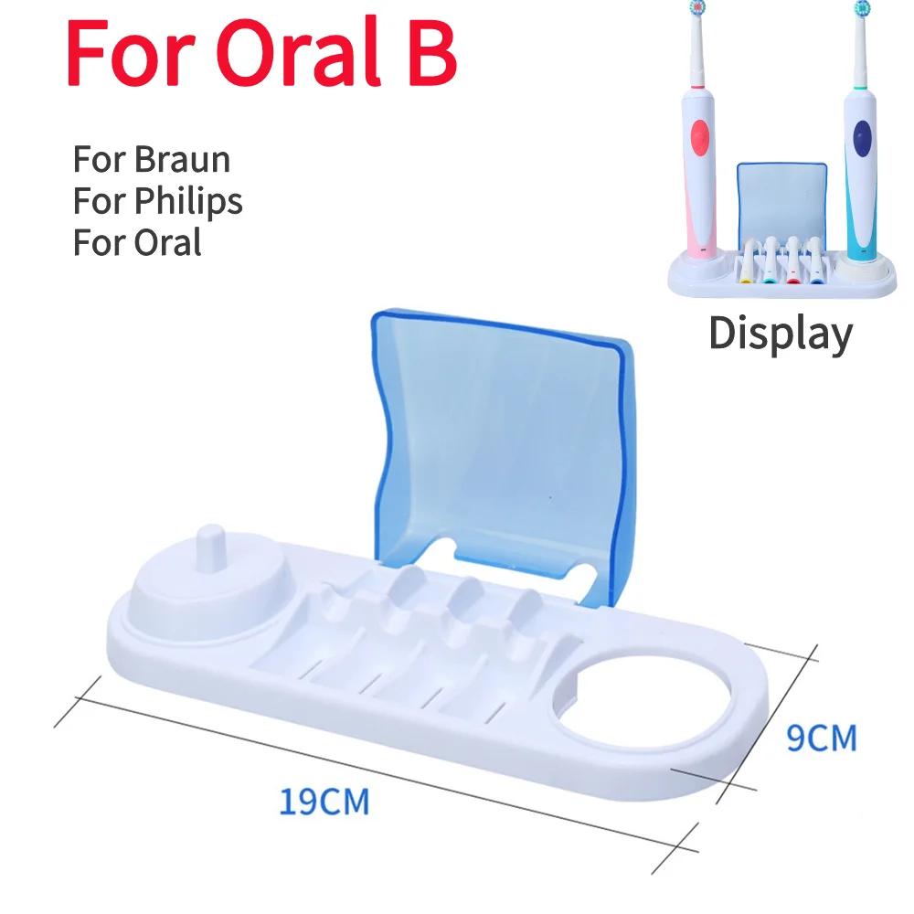Elektrische Zahnbürstenhalterung für Oral B Zahnbürsten Organizer Halterung Badezimmer Organizer mit 4 Aufsatzhalterbox