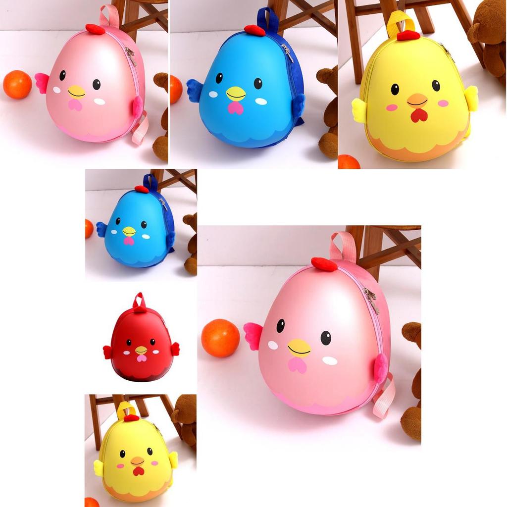 Adorable Cartoon Eggshell Backpack For Kids Ages 3-6 Boys And Girls Preschool Bag