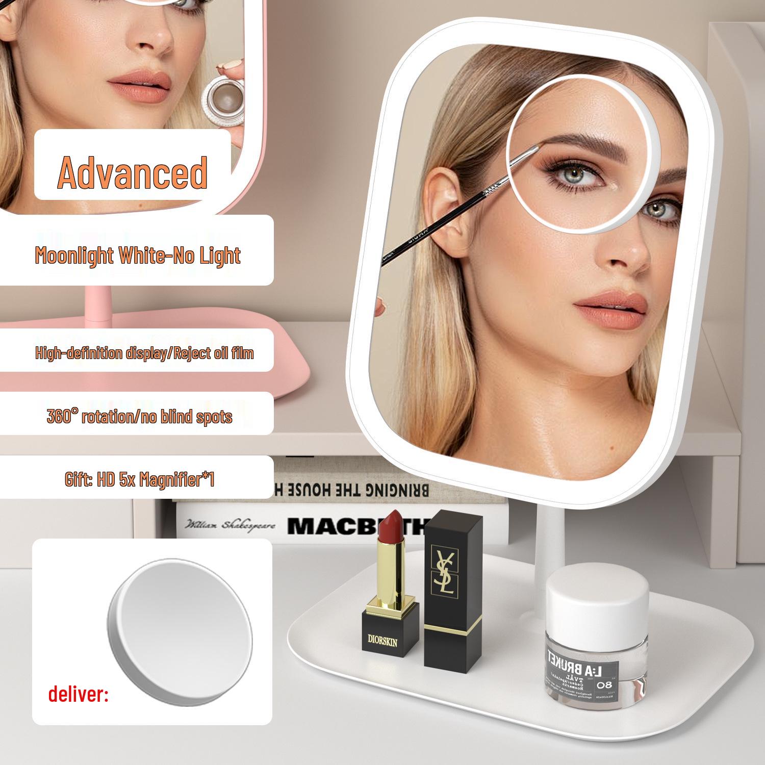 

Европейское светодиодное зеркало для макияжа со складной конструкцией и хранением