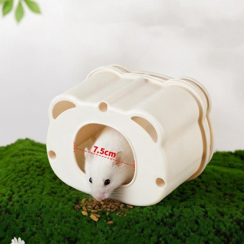 Gabbia Magnetica per Criceti a Fumetti Traspirante Semi-chiusa Habitat per Piccoli Animali Domestici Staccabile Plastica Criceti Evitare Case