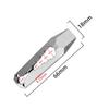 66/100mm TC4 Titanium Alloy Crowbar Multi-functional Adjustable Wrench Portable Keychain Pocket Tool Hanger Pry Bar EDC Tool