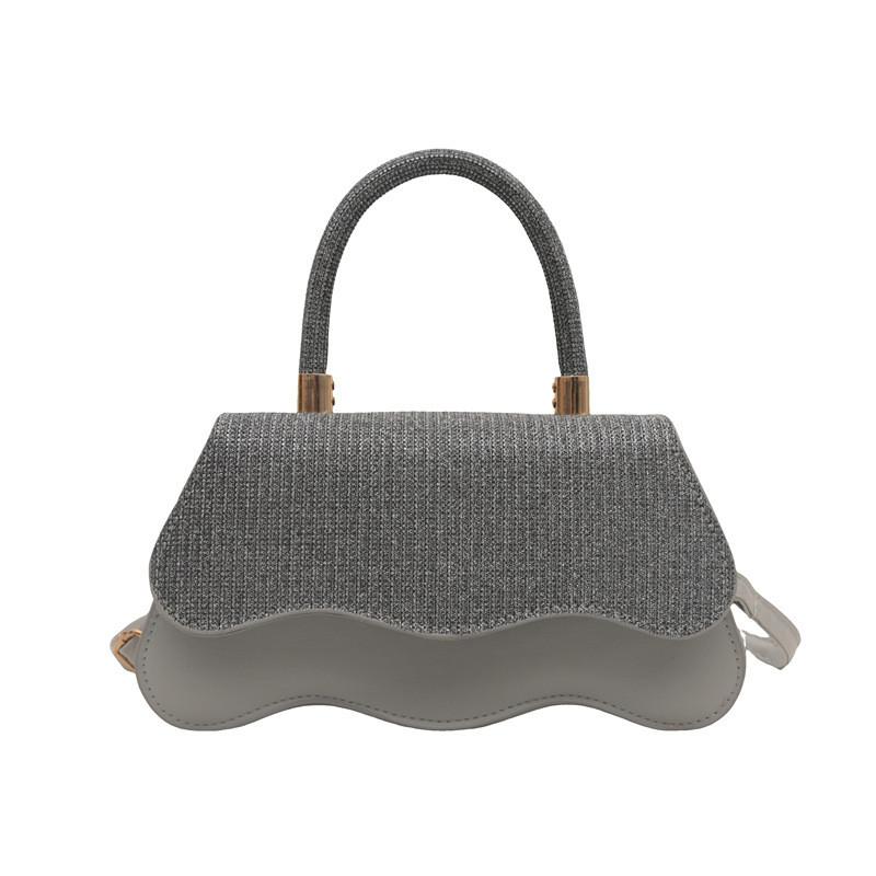 Chic Pu Leather Small Square Bag In Black Silver Pink And Khaki For Everyday Use