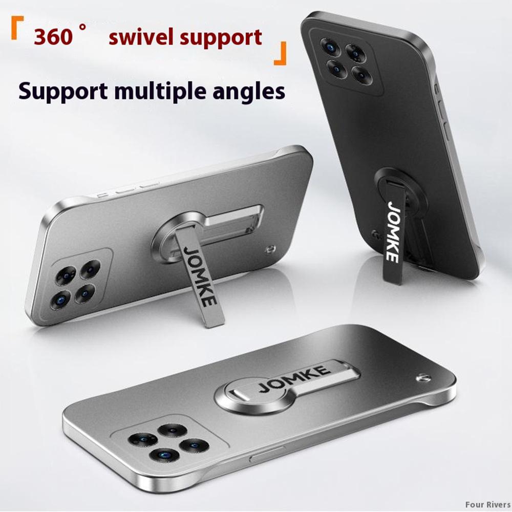 For Xiaomi 14 Pro Case Hard PC Frameless Baking Paint Kickstand Phone Cover