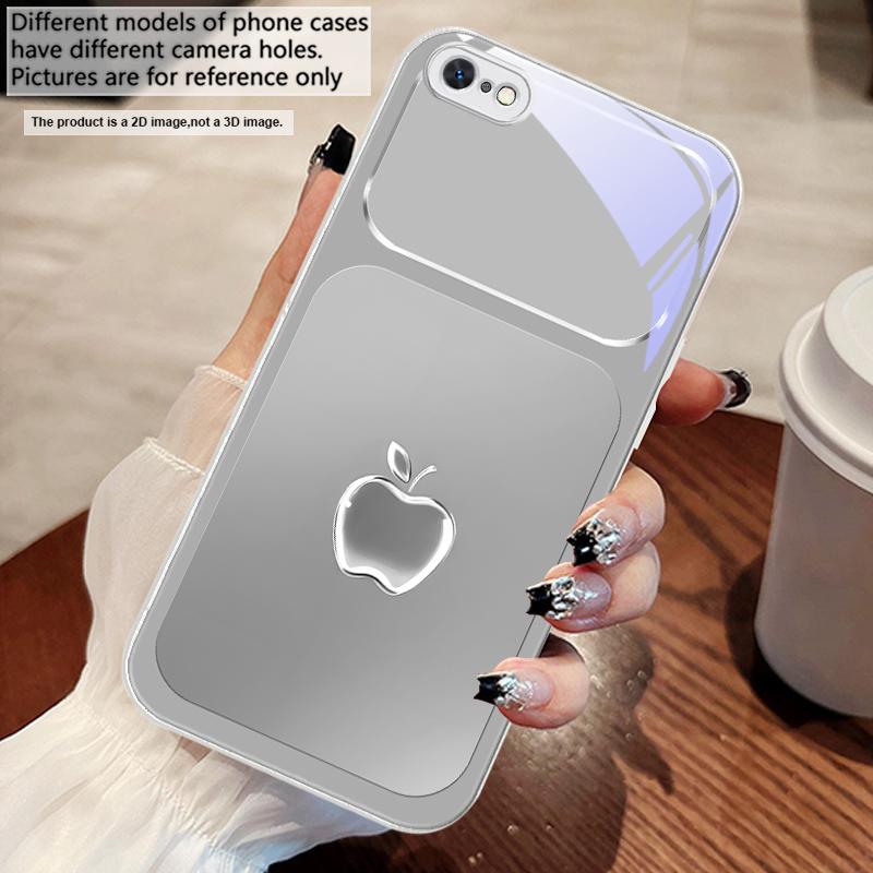 Metallic Gray Texture For iPhone 17 Air 16 E 15 14 13 Plus 12 Mini 11 17 Pro Max XR Xs Max 16E 7 8 Tempered Glass Phone Case