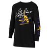 Jordan Футболка Los Angeles Lakers с длинным рукавом и ребристыми манжетами, черная DR0577-010